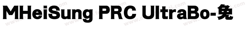 MHeiSung PRC UltraBo字体转换